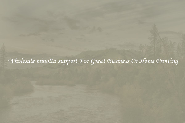 Wholesale minolta support For Great Business Or Home Printing