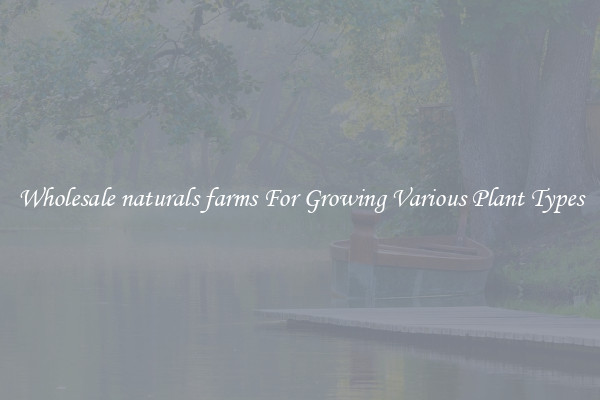 Wholesale naturals farms For Growing Various Plant Types