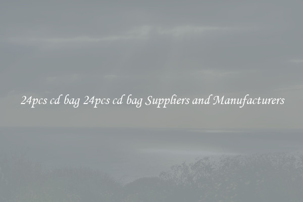 24pcs cd bag 24pcs cd bag Suppliers and Manufacturers