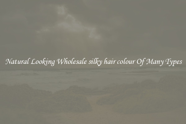 Natural Looking Wholesale silky hair colour Of Many Types
