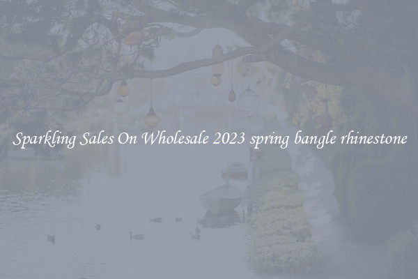 Sparkling Sales On Wholesale 2023 spring bangle rhinestone