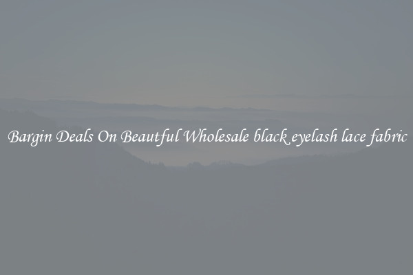 Bargin Deals On Beautful Wholesale black eyelash lace fabric