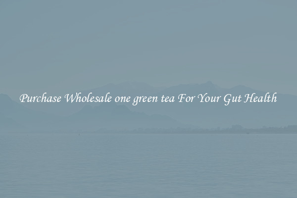 Purchase Wholesale one green tea For Your Gut Health 