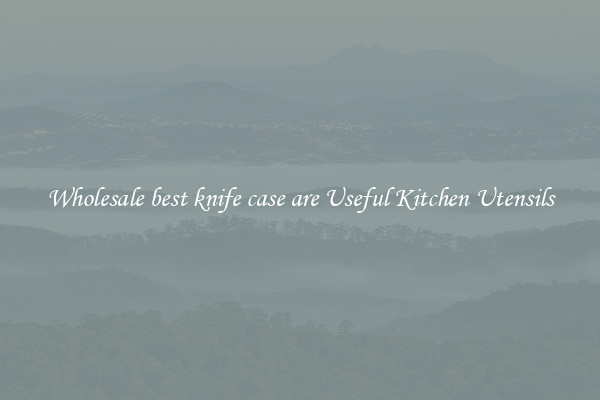 Wholesale best knife case are Useful Kitchen Utensils