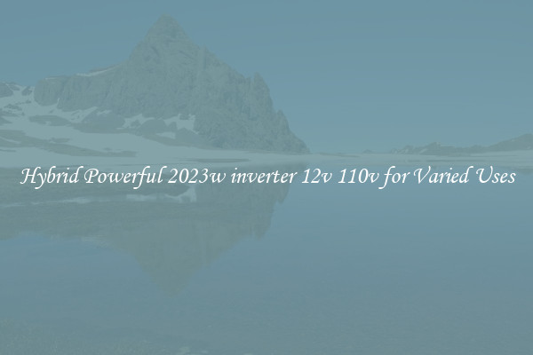 Hybrid Powerful 2023w inverter 12v 110v for Varied Uses