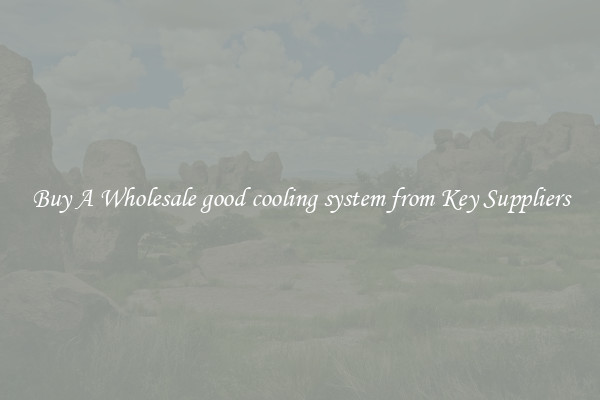 Buy A Wholesale good cooling system from Key Suppliers
